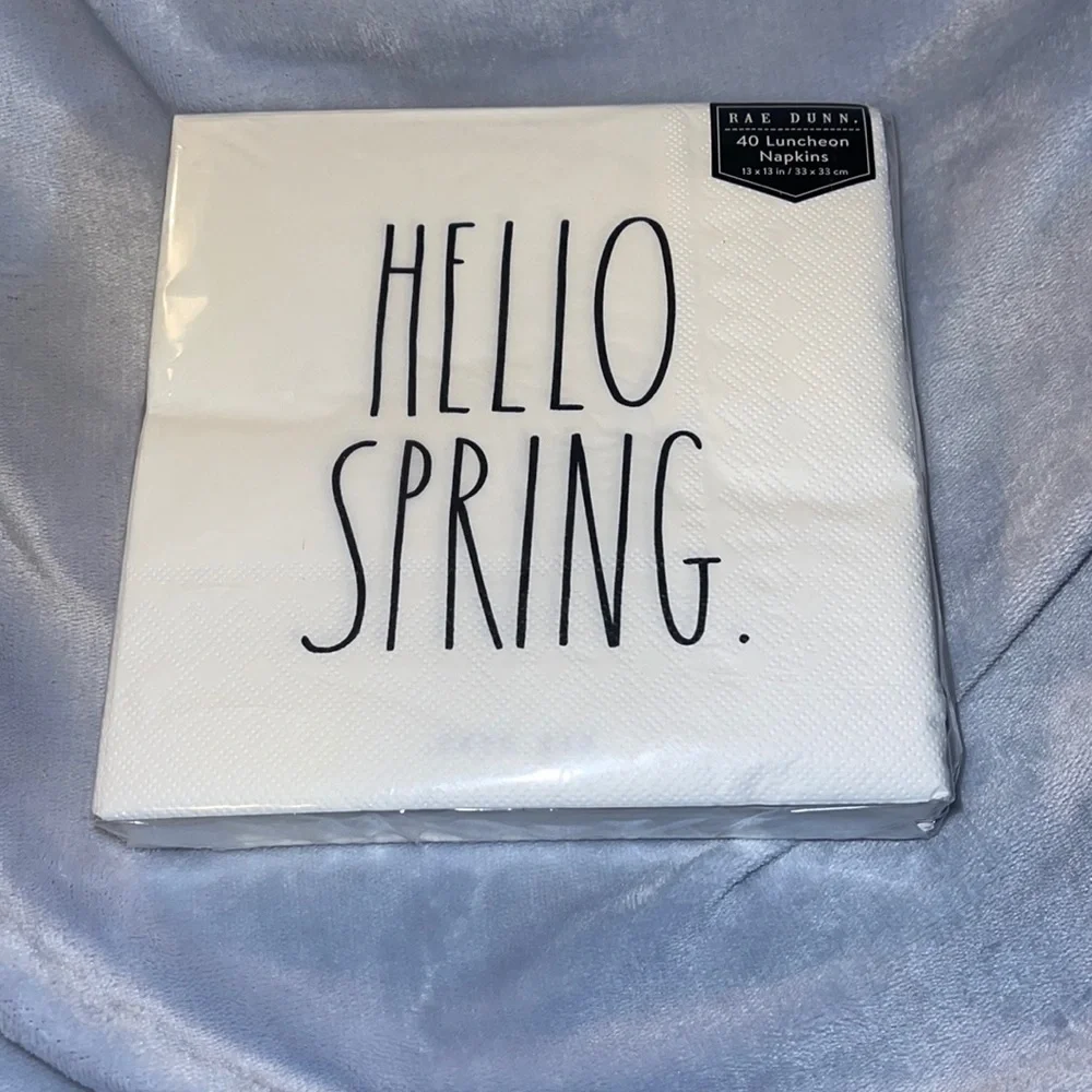 Rae Dunn Paper Luncheon Napkins “Hello Spring”
